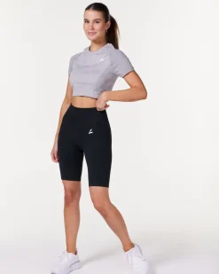 Routine Seamless Pocket Shorts Black Marl
