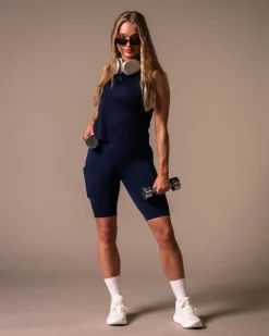 Routine Seamless Pocket Shorts Blue Navy