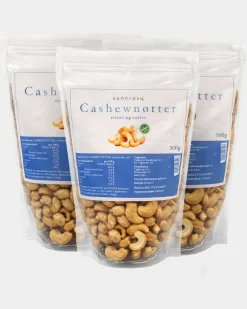 Salte/Ristede Cashewnøtter 3x500g