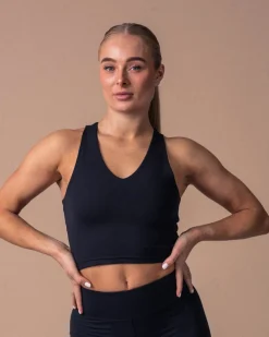 Second-Skin Crop Top Black