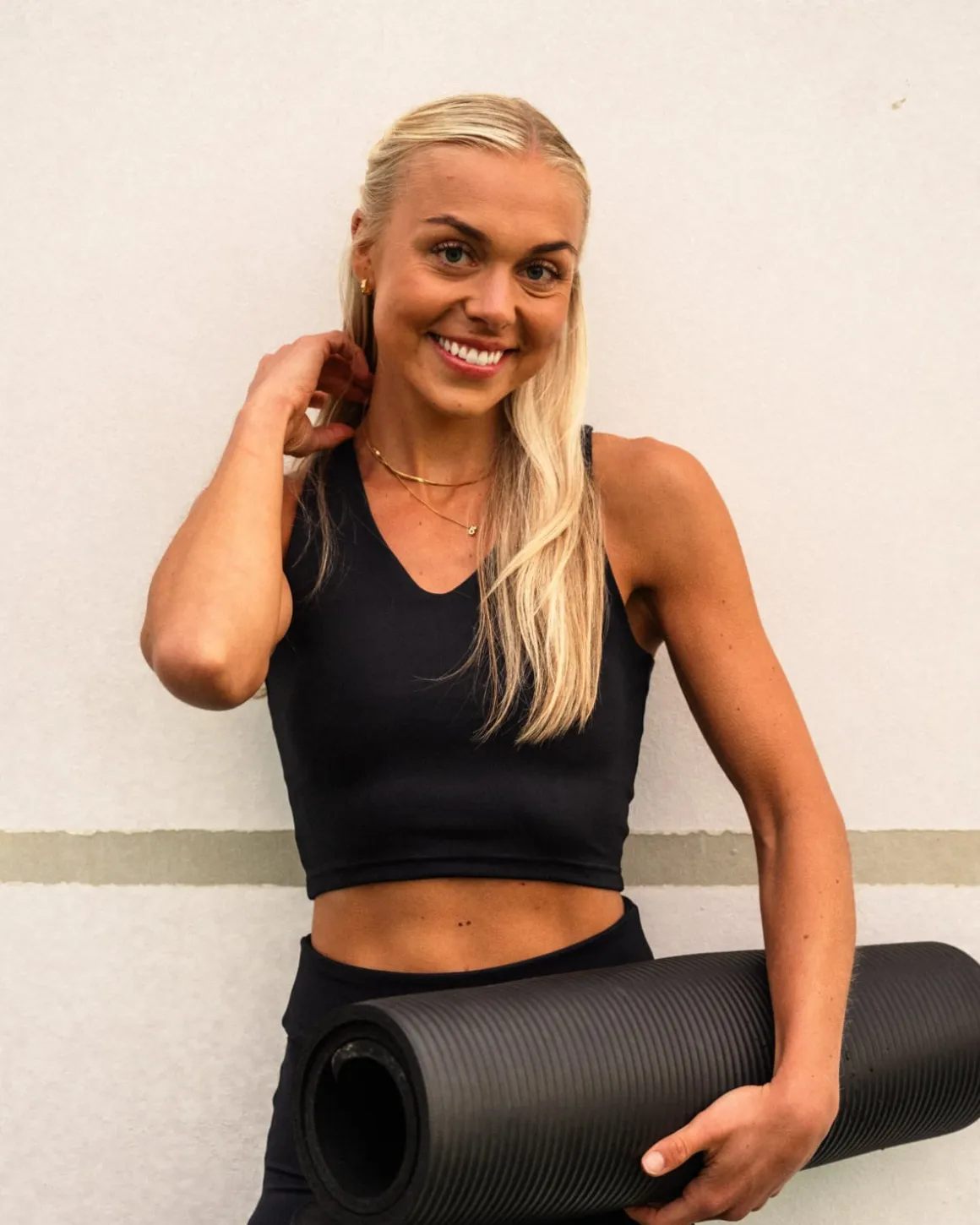 Second-Skin Crop Top Black