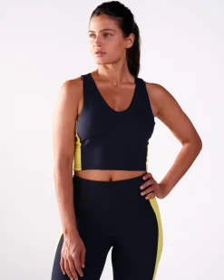 Second-Skin Crop Top Navy