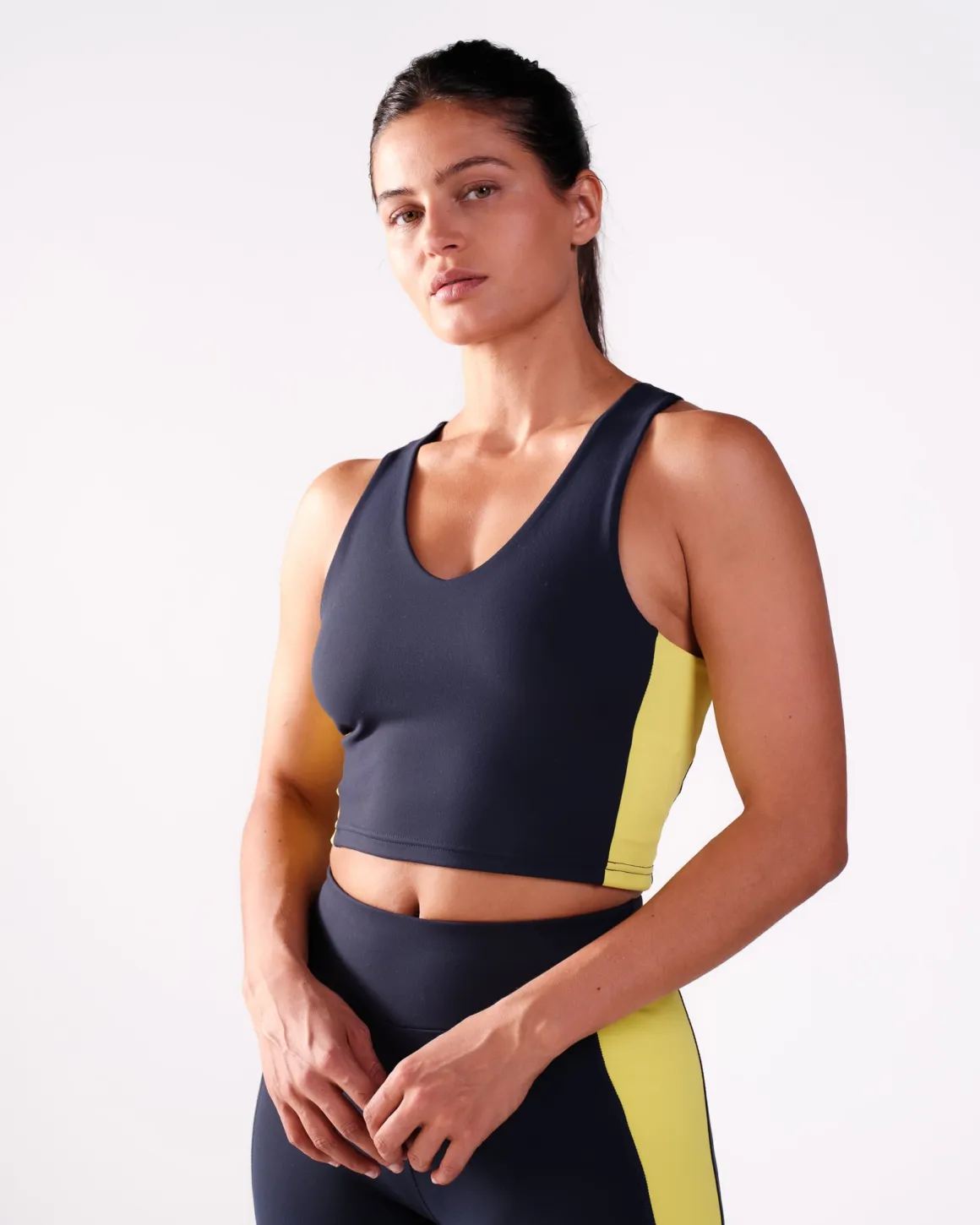 Second-Skin Crop Top Navy