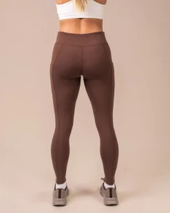 Second-Skin Pocket Tights Brown Pine