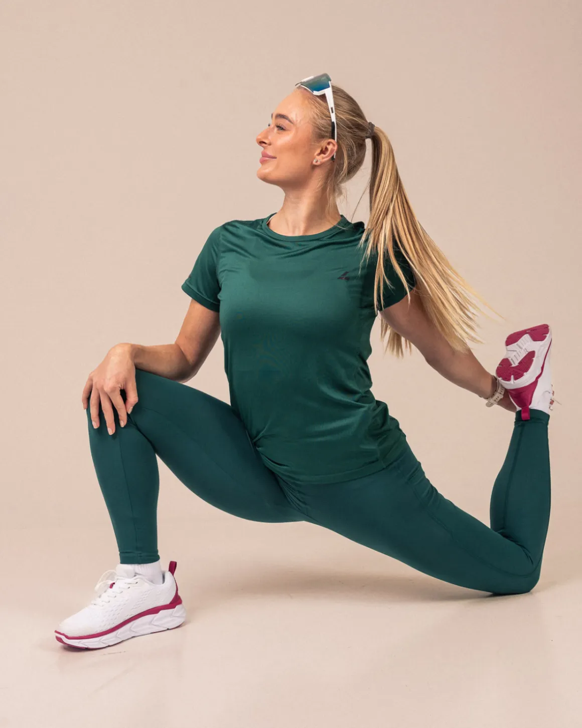Second-Skin Pocket Tights Green Rain
