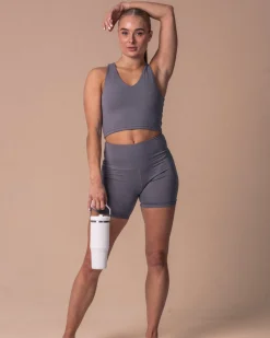 Second-Skin Studio Shorts 5″ Grey Sky
