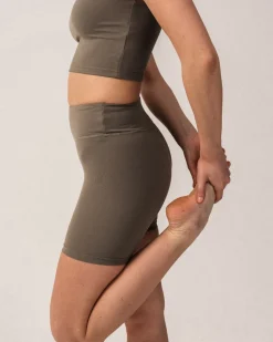Second-Skin Studio Shorts 5″ Green Smokey
