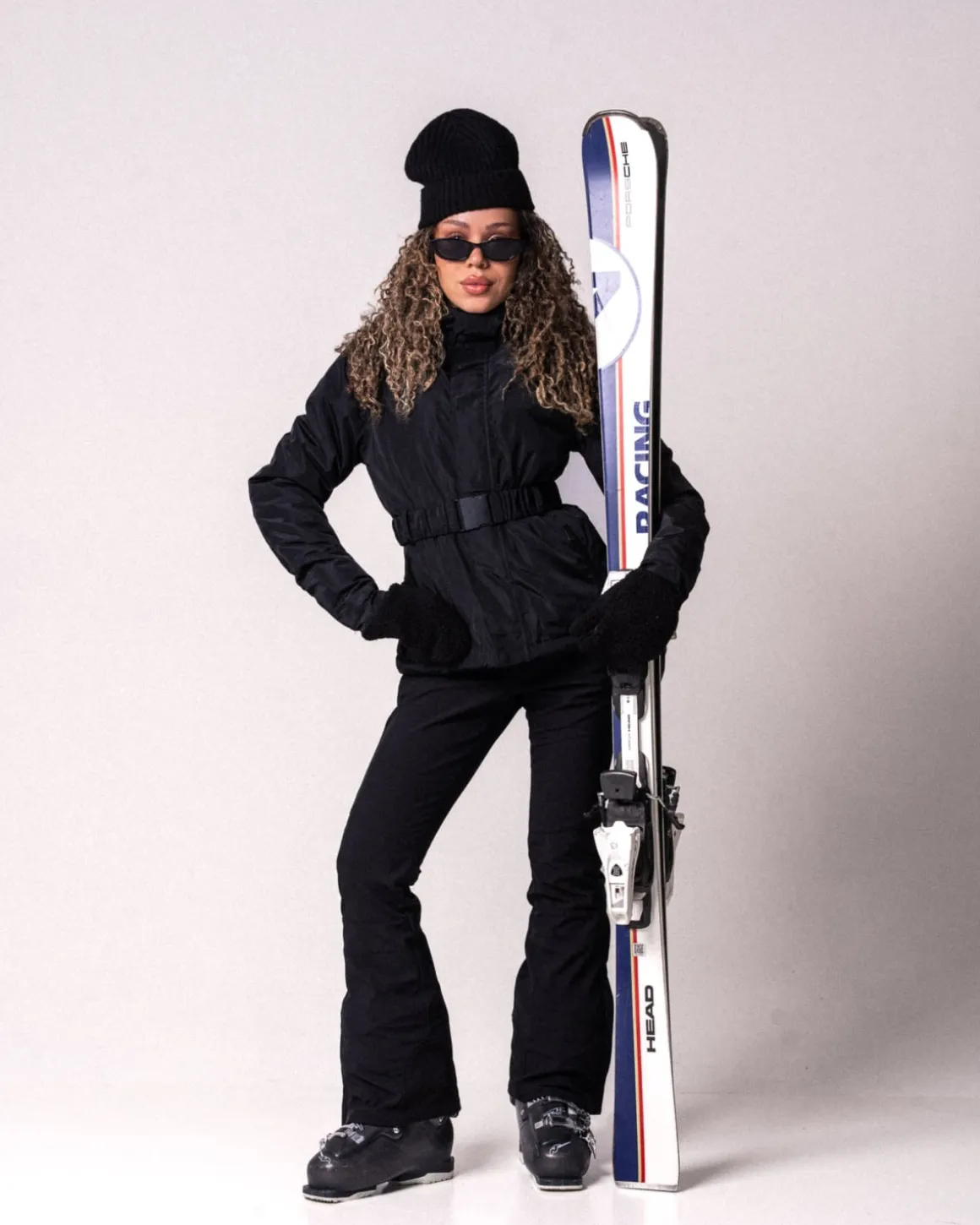 Ski Jacket + Salopette Pants Black SET