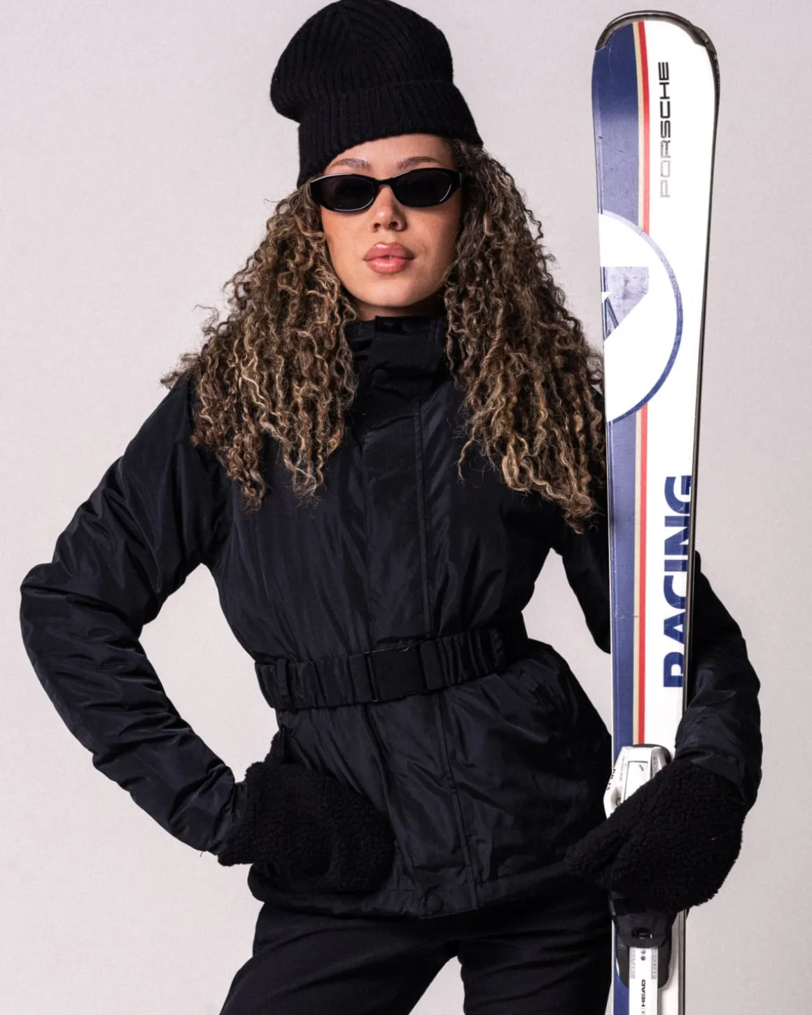 Ski Jacket + Salopette Pants Black SET