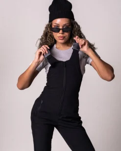 Ski Jacket + Salopette Pants Black SET