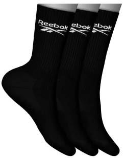 Sock Crew Half Terry 3-pack Black