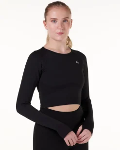 Solar Seamless Cropped LS Black