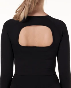 Solar Seamless Cropped LS Black