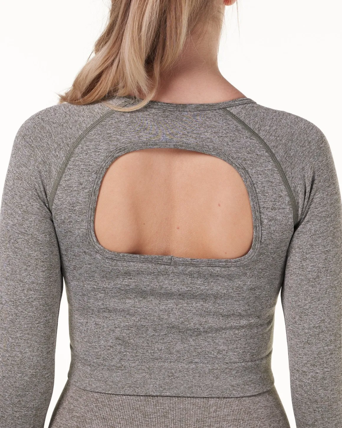 Solar Seamless Cropped LS Black + Green 2-PACK