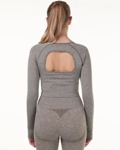 Solar Seamless Cropped LS Black + Green 2-PACK