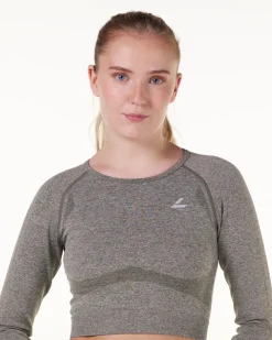 Solar Seamless Cropped LS Green Burnt Marl