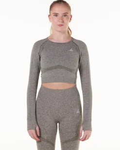 Solar Seamless Cropped LS Green Burnt Marl