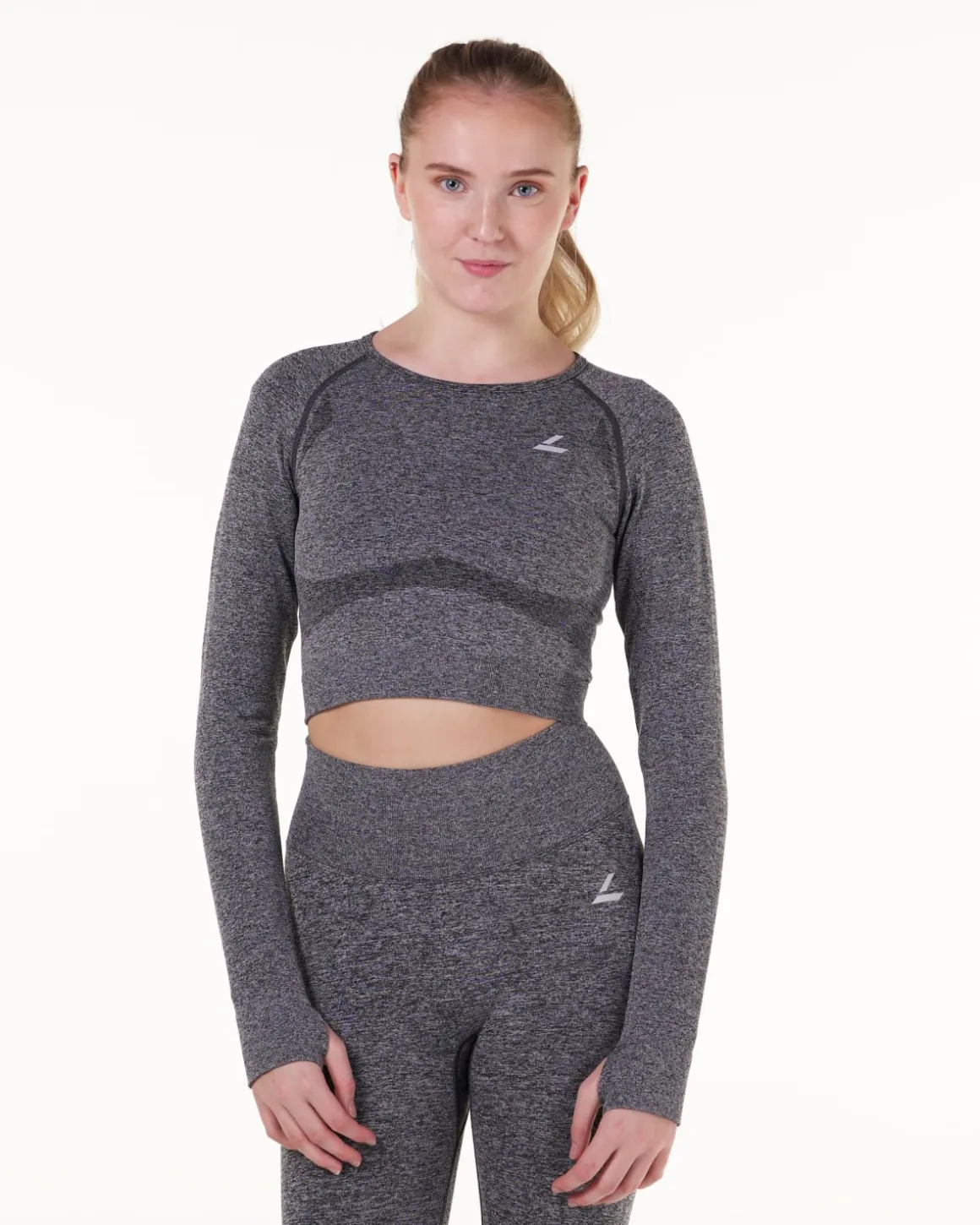 Solar Seamless Cropped LS Grey Marl