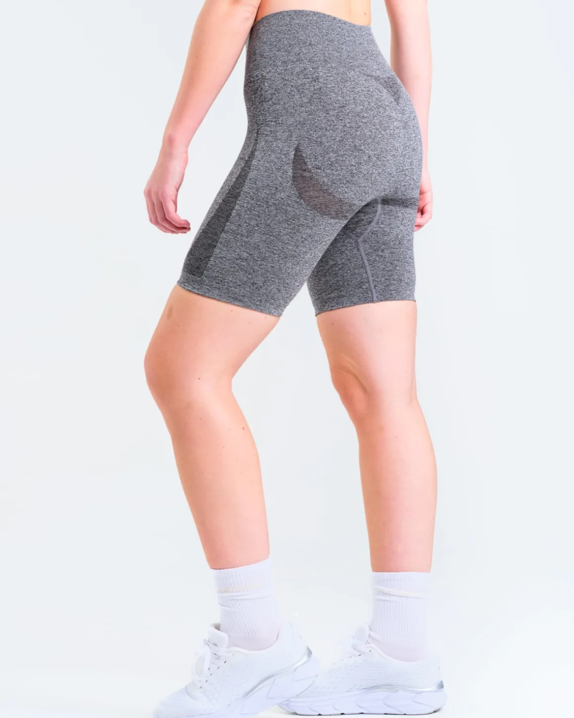 Solar Seamless Shorts Dark Grey Marl