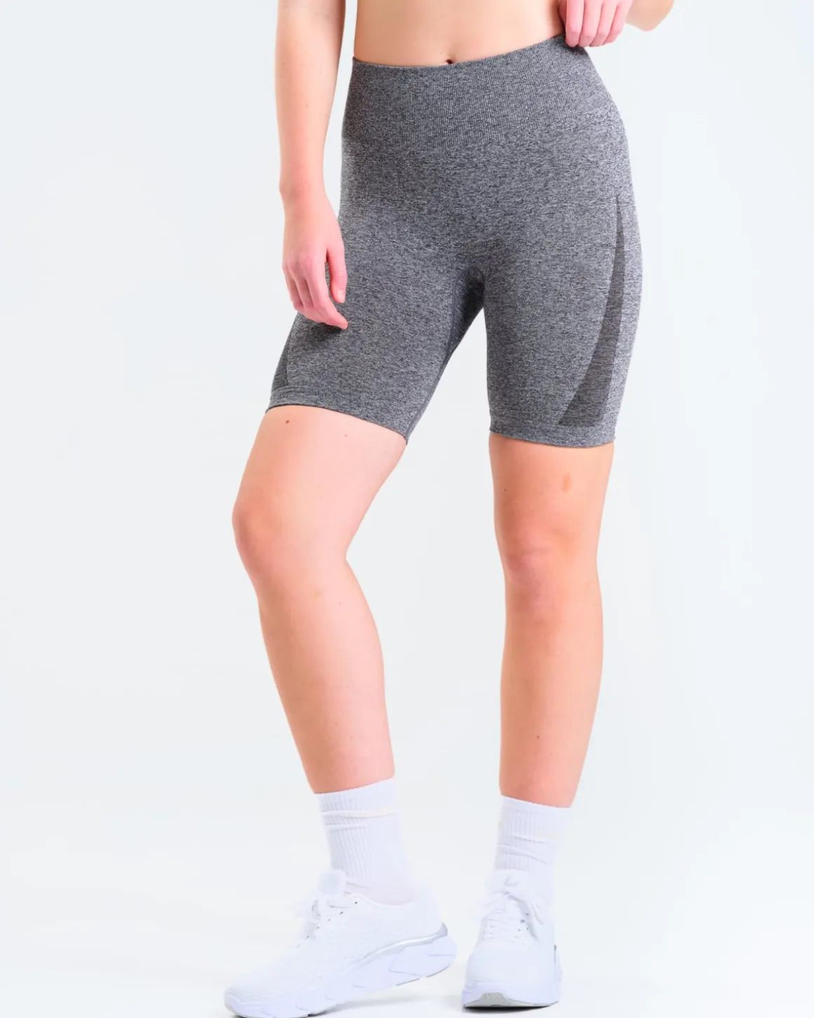 Solar Seamless Shorts Dark Grey Marl