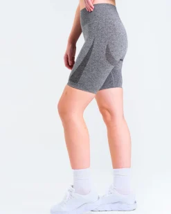 Solar Seamless Shorts Dark Grey Marl
