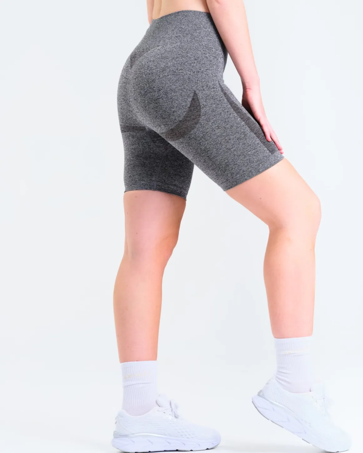 Solar Seamless Shorts Dark Grey Marl
