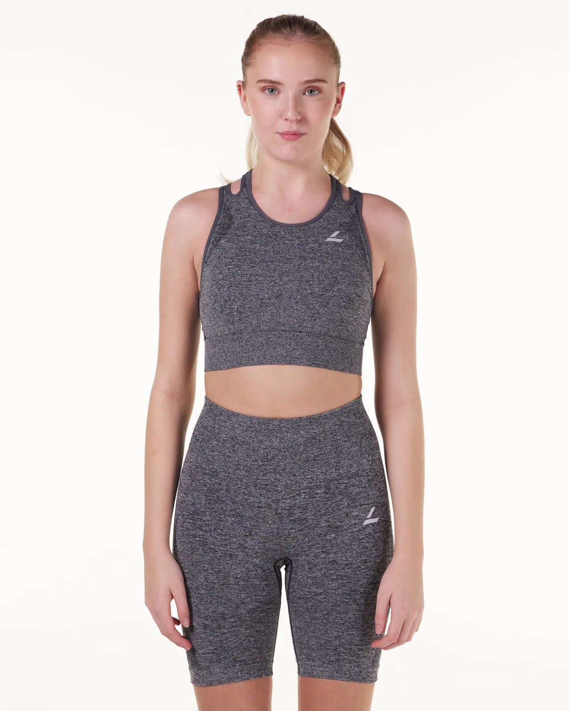 Solar Seamless Shorts Grey Marl 22
