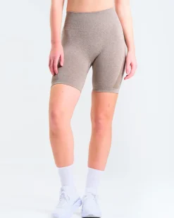 Solar Seamless Shorts Mole Brown Marl