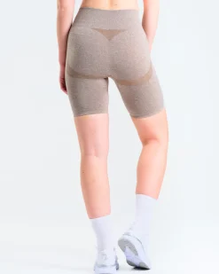 Solar Seamless Shorts Mole Brown Marl