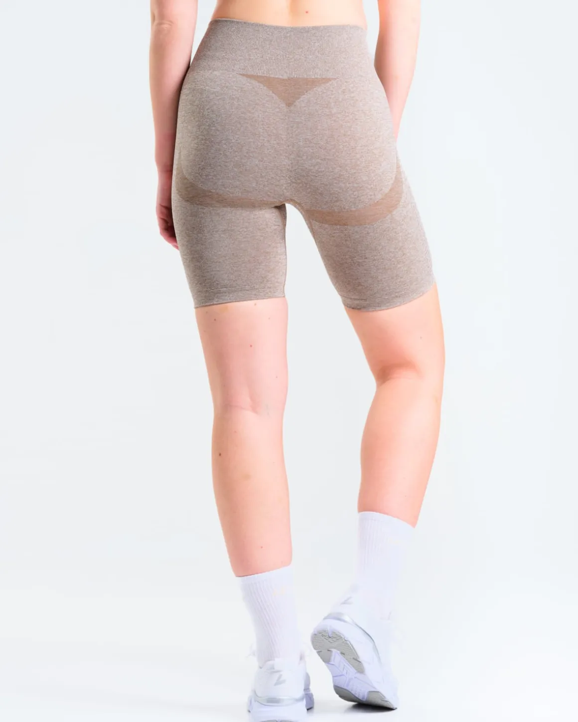Solar Seamless Shorts Mole Brown Marl