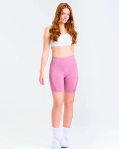 Solar Seamless Shorts Pink Violet Marl