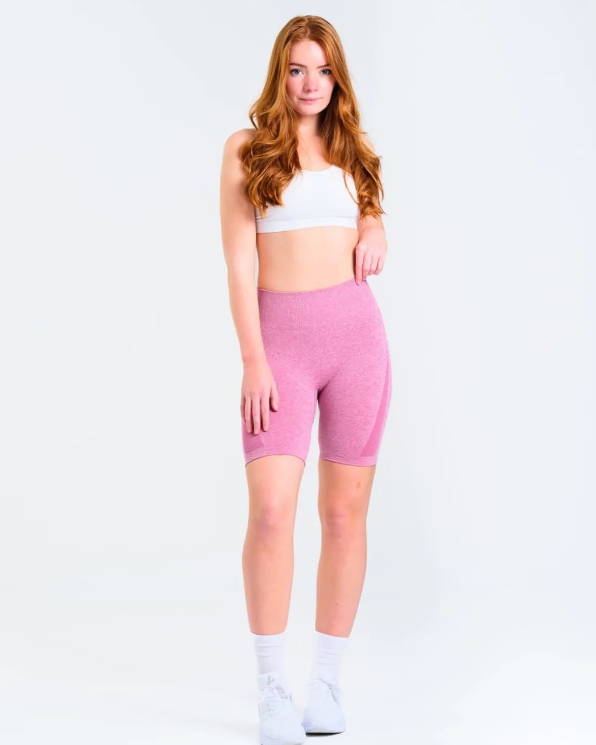 Solar Seamless Shorts Pink Violet Marl 2-PACK