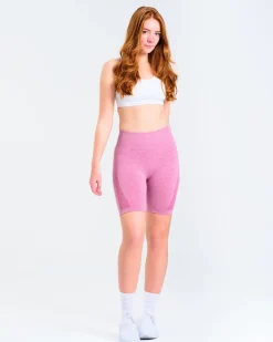 Solar Seamless Shorts Pink Violet Marl 2-PACK