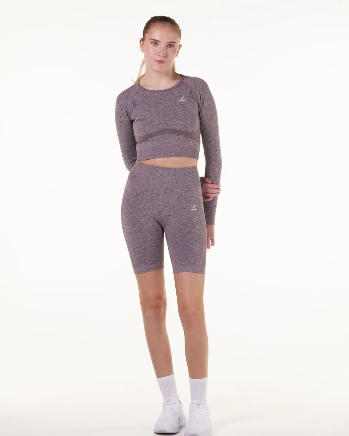 Solar Seamless Shorts Red Dusty Marl