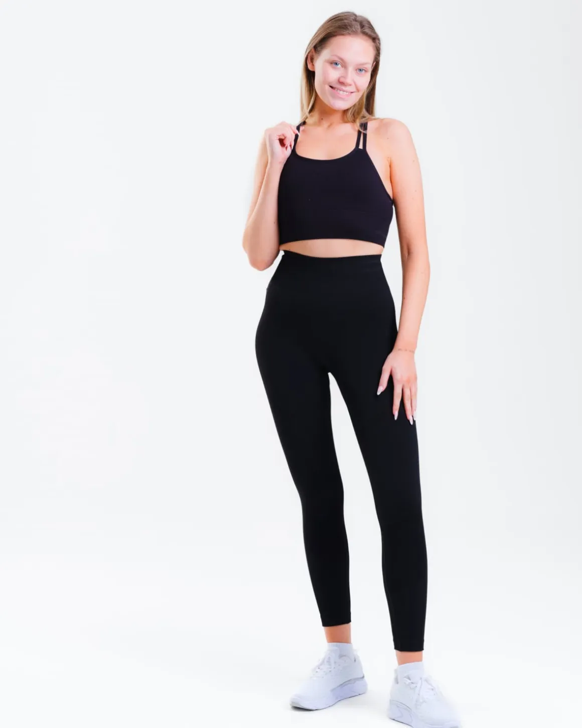Solar Seamless Tights All Black –
