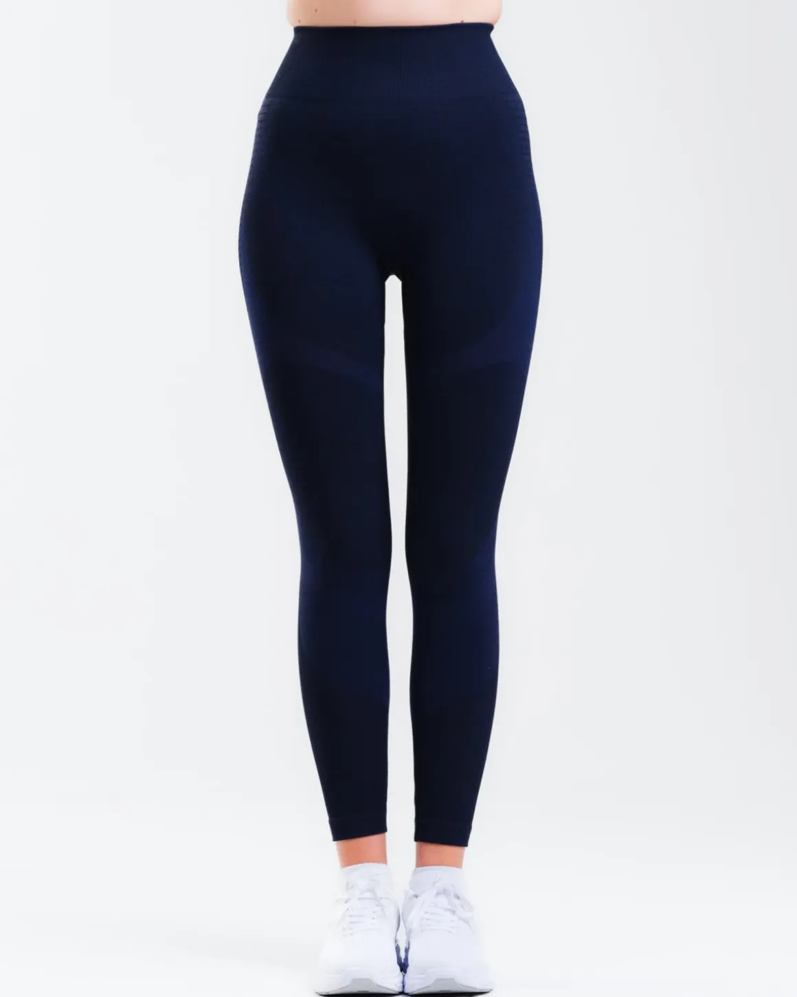 Solar Seamless Tights Blue Navy Marl