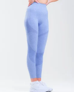 Solar Seamless Tights Blue Tide Marl