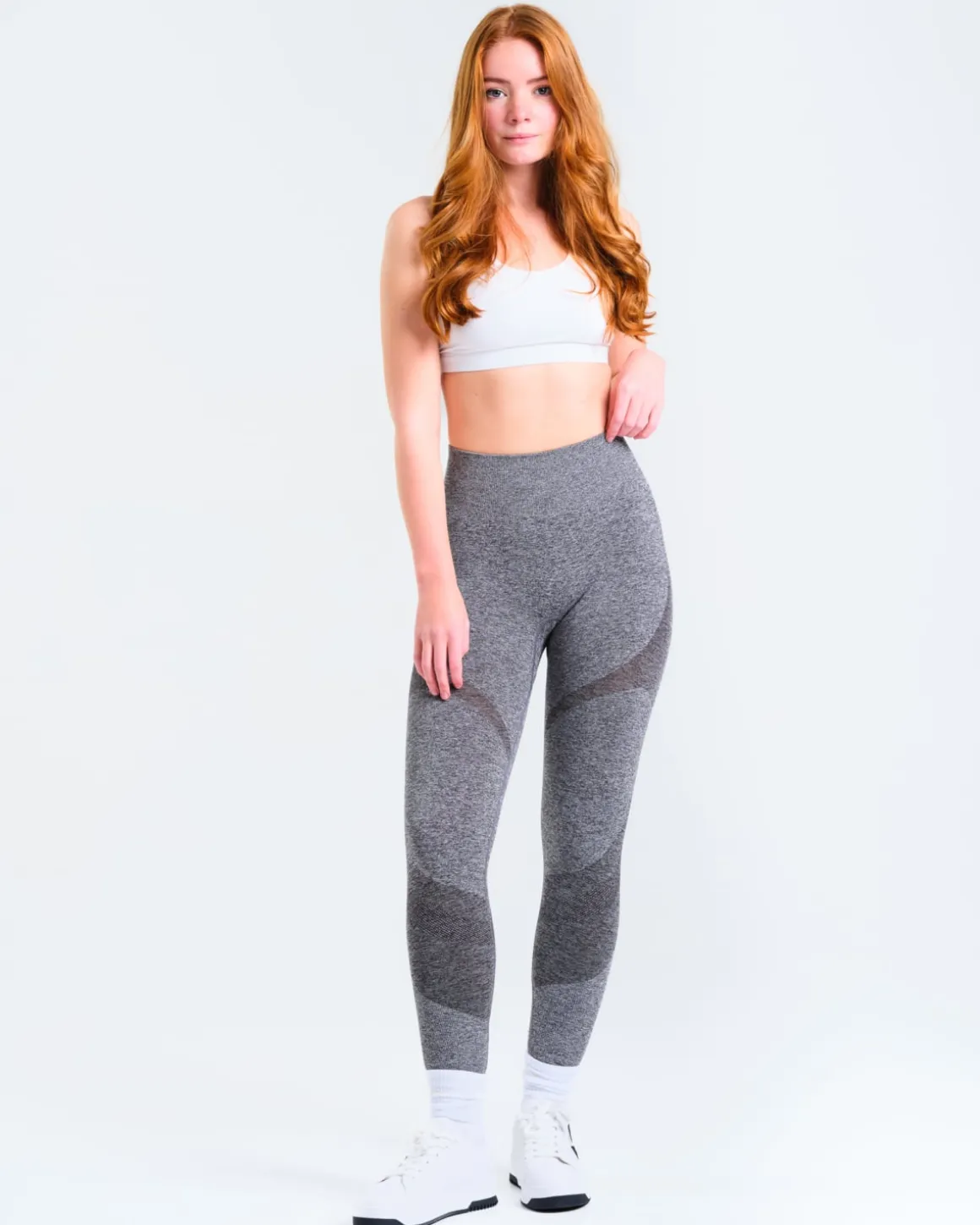 Solar Seamless Tights Dark Grey Marl