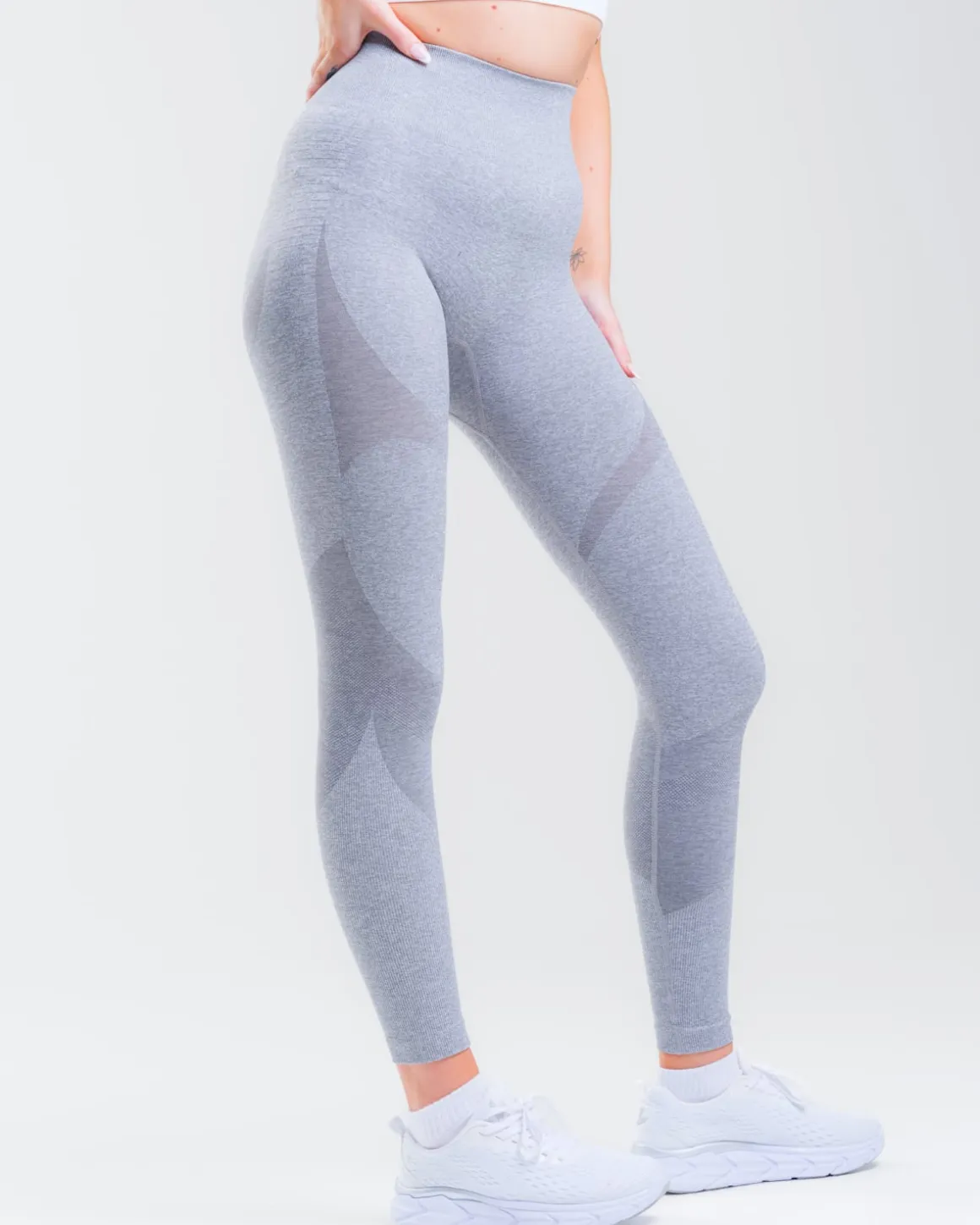 Solar Seamless Tights Mid Grey Marl