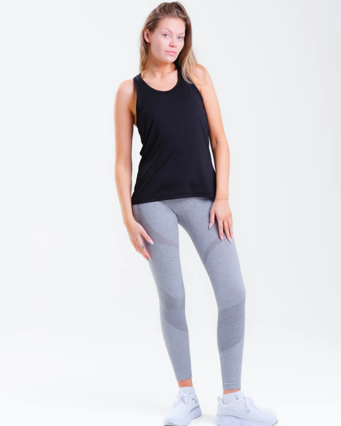 Solar Seamless Tights Mid Grey Marl