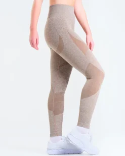 Solar Seamless Tights Mole Brown Marl