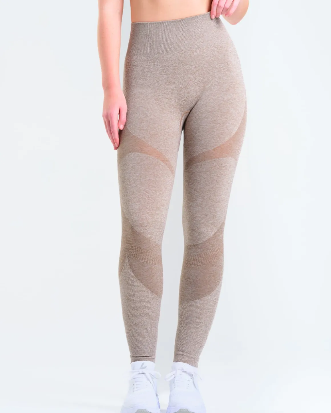 Solar Seamless Tights Mole Brown Marl