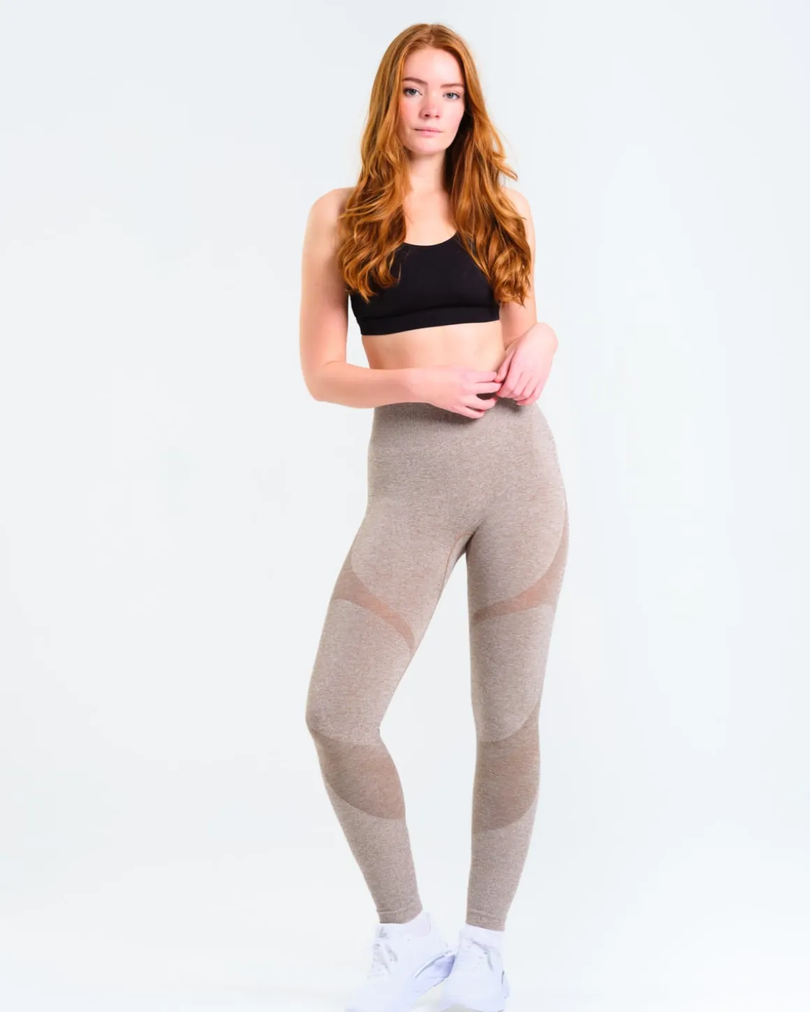 Solar Seamless Tights Mole Brown Marl