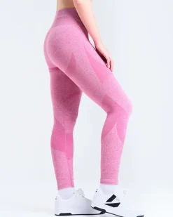 Solar Seamless Tights Pink Violet Marl 2-PACK