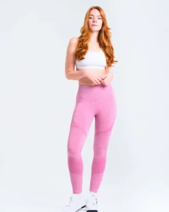 Solar Seamless Tights Pink Violet Marl