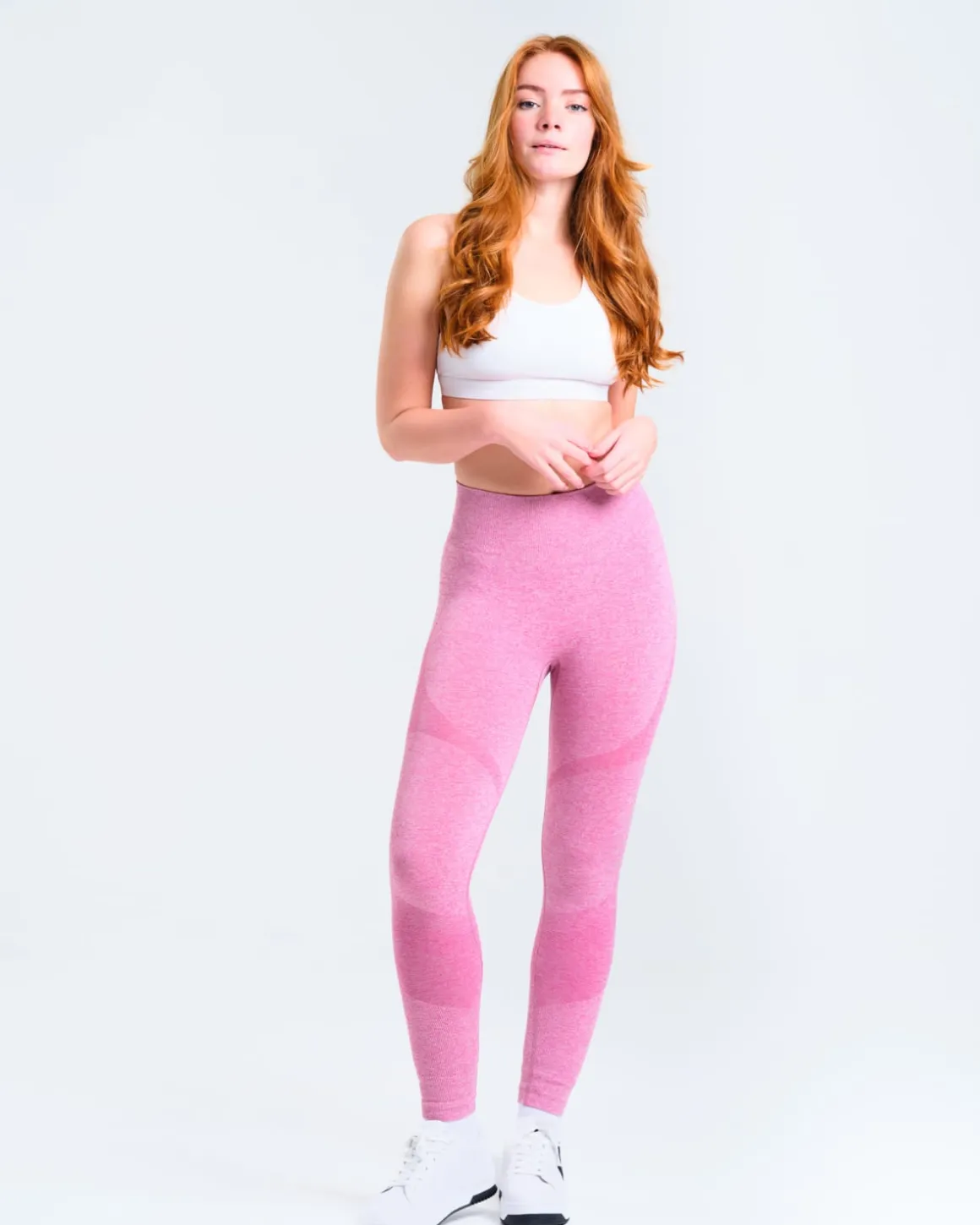 Solar Seamless Tights Pink Violet Marl
