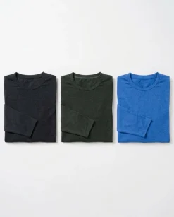 Sports Functional LS Black+Green+Blue 3-PACK