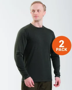 Sports Functional LS M Forest Night Marl 2-PACK