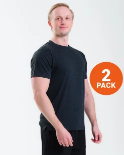 Sports Functional Tee M Black 2-PACK