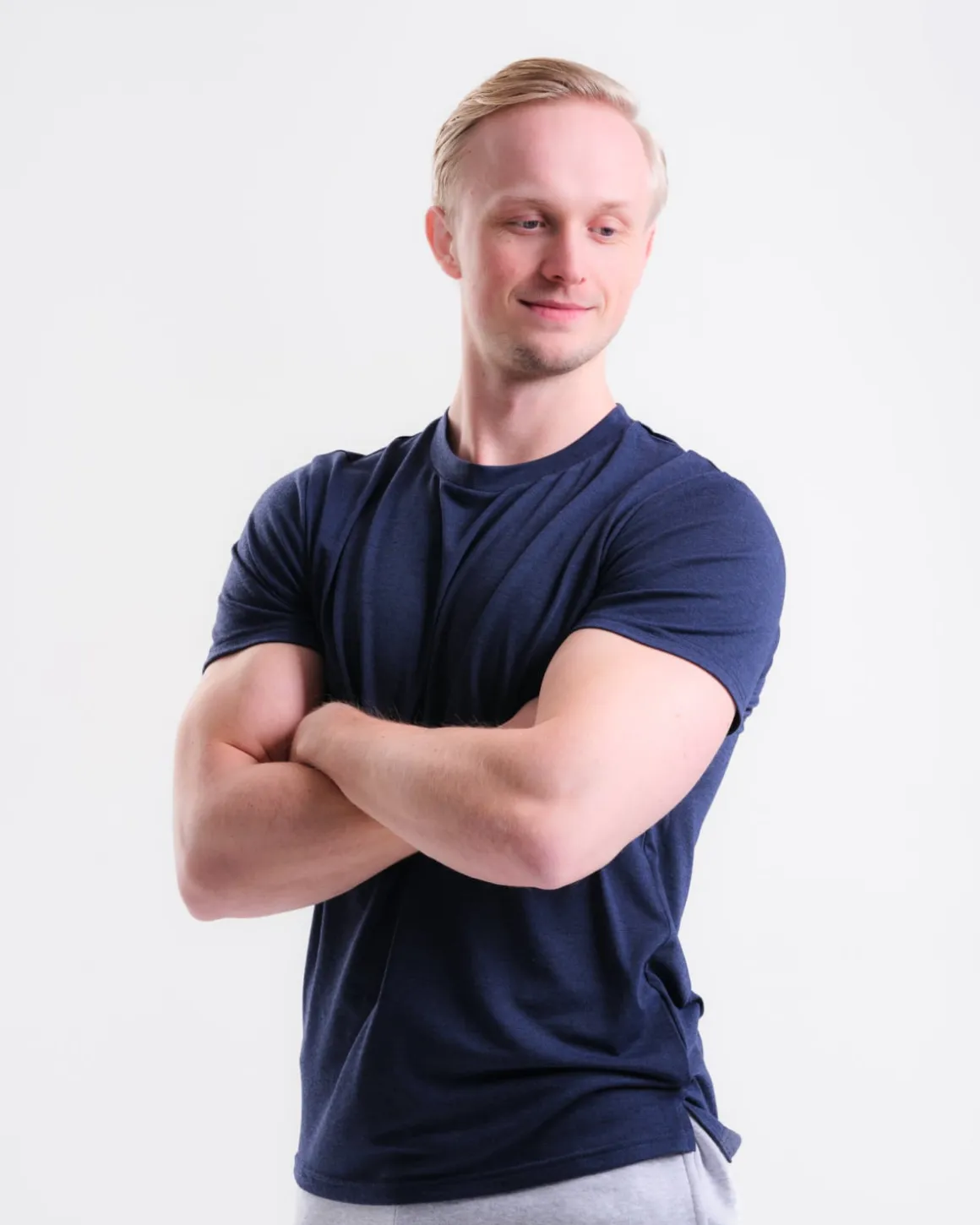 Sports Functional Tee M Blue Navy Marl 2-PACK